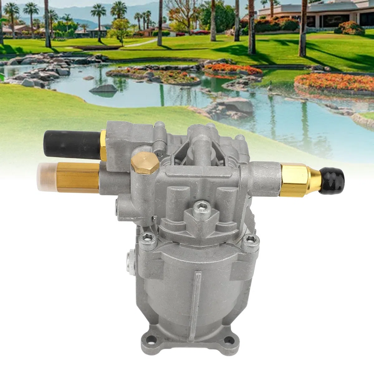 Hochdruckreiniger-Pumpe, Druckguss-Aluminium Ersatzpumpe 2175-2500 PSI, Effizient, für Benzin betriebene Hochdruck Reiniger Reinigungs Fahrzeuge und Außenwände, für Profis und Heimwerker