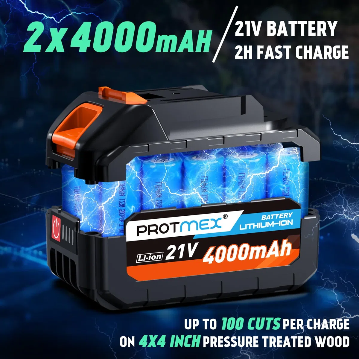 2-in-1 Akku-Teleskopsäge 8 Zoll & Mini-Kettensäge, 20V Batterie, Gesamtreichweite bis max. 15 ft, Kompakte Teleskopsäge für Baumschnitt und Heckenschnitt