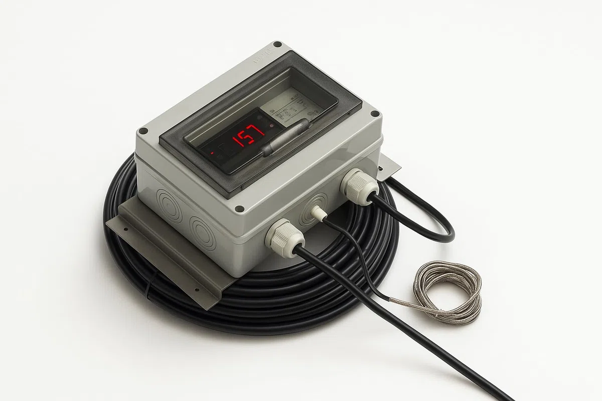 Digitale Profi Teichheizung IKH Koi- Teichheizkabel 2100Watt | für 58.000-70.000 Liter Volumen