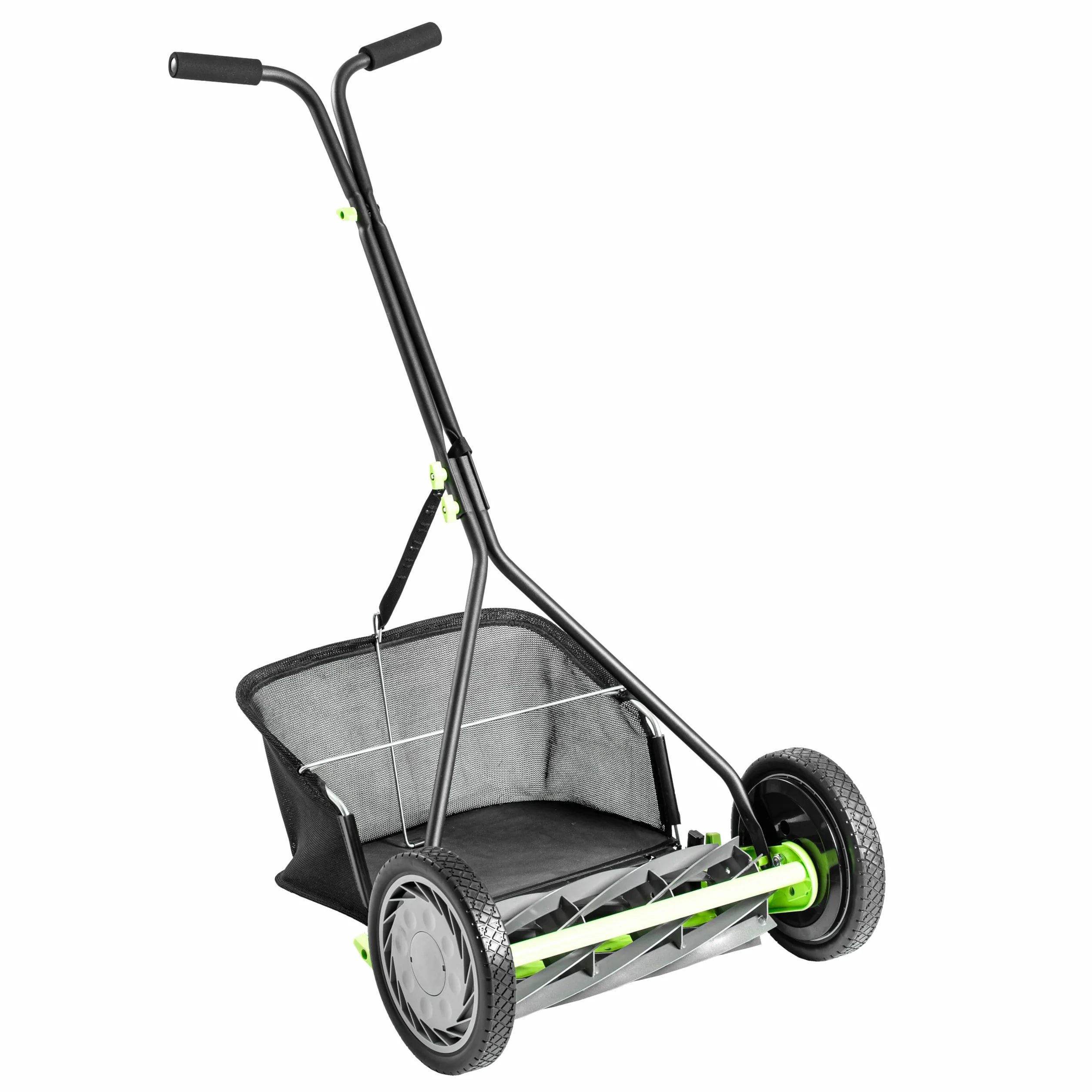 Earthwise Spindelmäher 916-16EWG - 16" mit Fangkorb mit 9 Messern, Schwarz