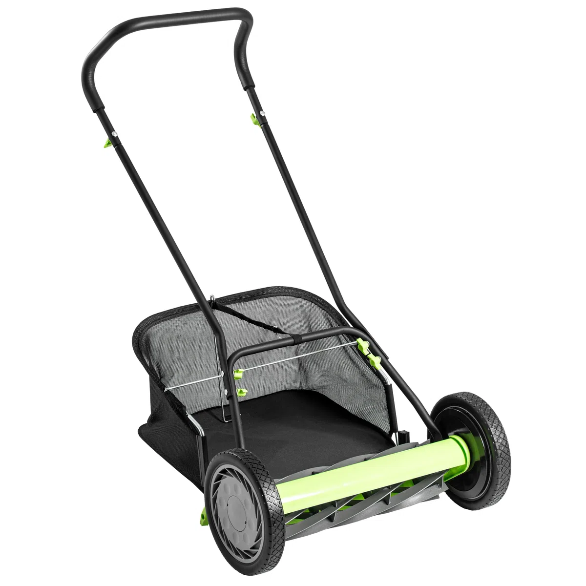Earthwise Spindelmäher 918-18EWG - 18" mit Fangkorb mit 9 Messern, Schwarz
