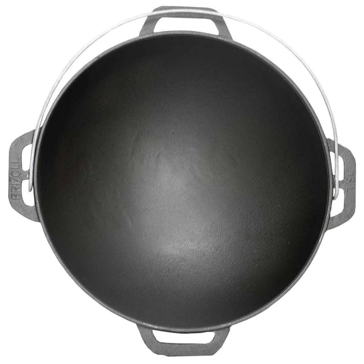 12L Gusseisen Schwenktopf Kazan Asia Kasan mit Deckel-Grillpfanne aus Gusseisen Grillwok Wokpfanne Grill Cast Iron Campingtopf Kessel Wok Traditioneller