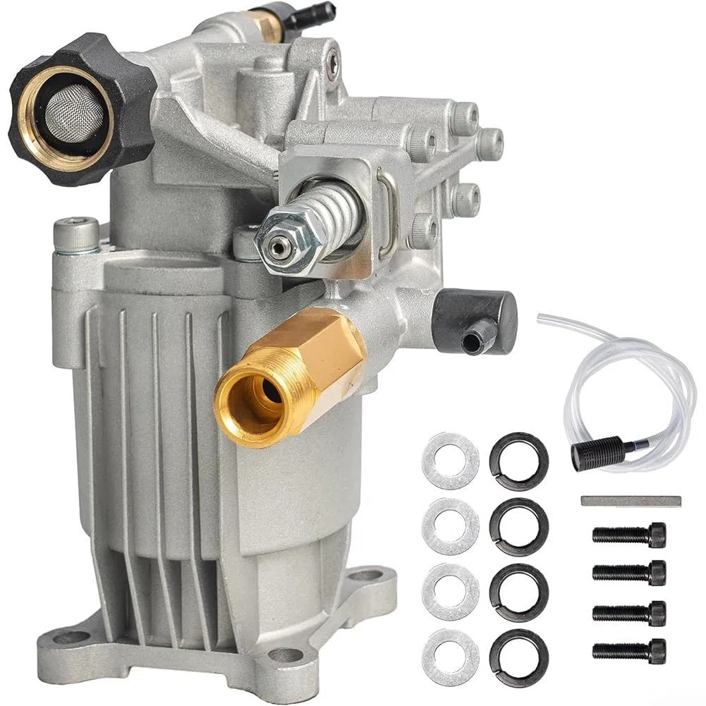 Horizontal Druck Waschpumpe 3/4" Welle 3400 PSI 2,5 GPM Ersatzpumpe Für Craftsman Für Honda Für Hochdruckreiniger Mit Doppeldichtungssystem Und Thermoschutz Für Haus Auto Zaun Reinigung