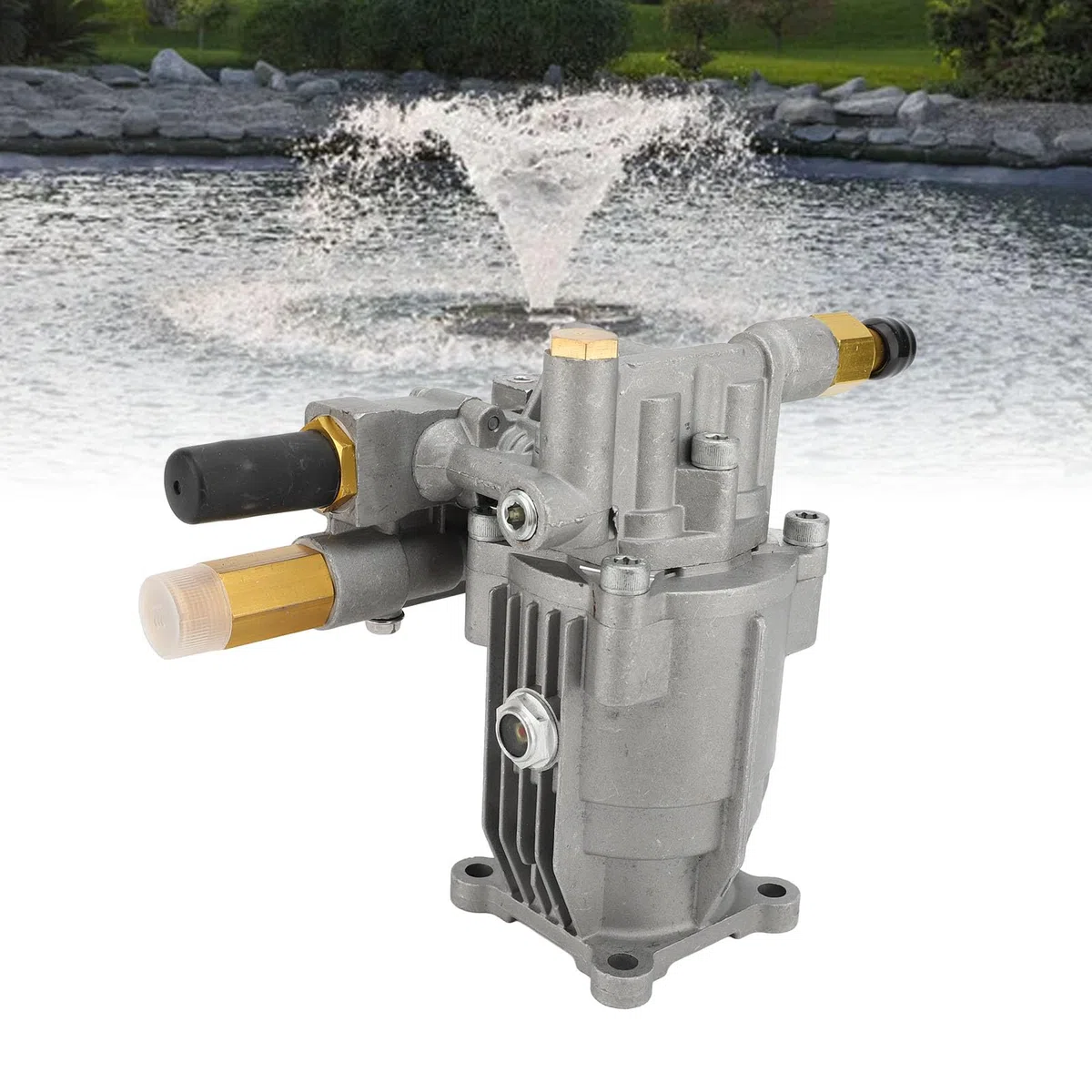 Hochdruckreiniger-Pumpe, Druckguss-Aluminium Ersatzpumpe 2175-2500 PSI, Effizient, für Benzin betriebene Hochdruck Reiniger Reinigungs Fahrzeuge und Außenwände, für Profis und Heimwerker