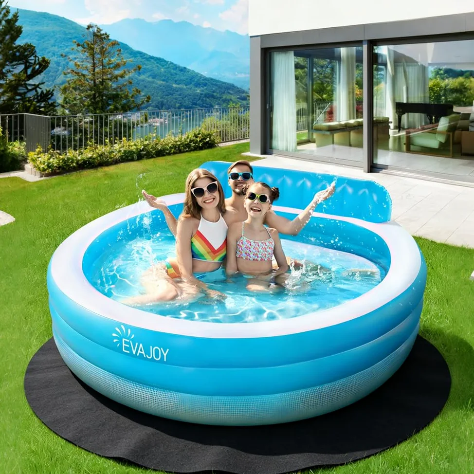 Pool Unterlage, 4M Poolunterlage, Poolmatten Schutzboden, Extra Dicke Bodenschutzplane, Bodenplane für Pools, Whirlpool Matte für Verlängert die Lebensdauer der Auskleidung
