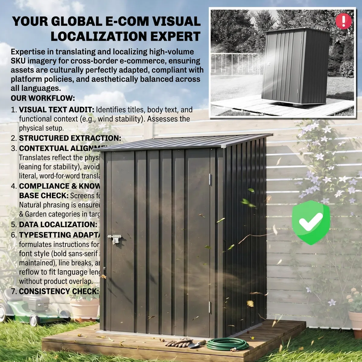Outsunny Metall Gerätehaus 0,92 m² 100x103x160cm Geräteschuppen mit Pultdach Abschließbarer Tür Gartenhaus Outdoor Garten Schuppen Schrank für Hinterhof Außenbereich Dunkelgrau