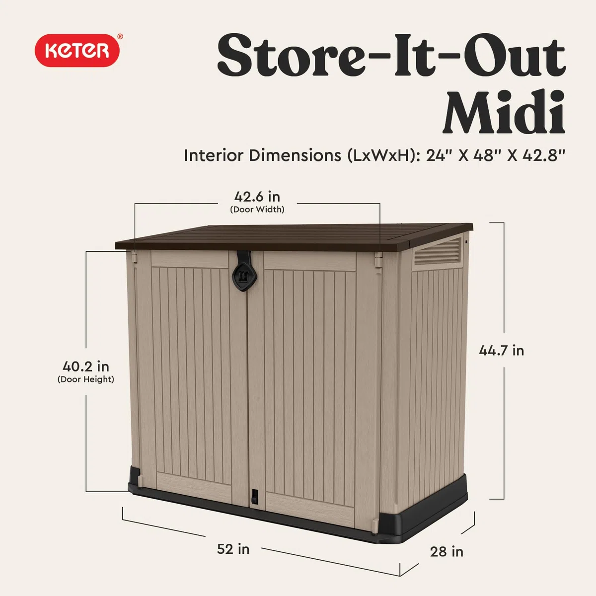 Keter Store it Out Midi 132x71,5x113,5 cm