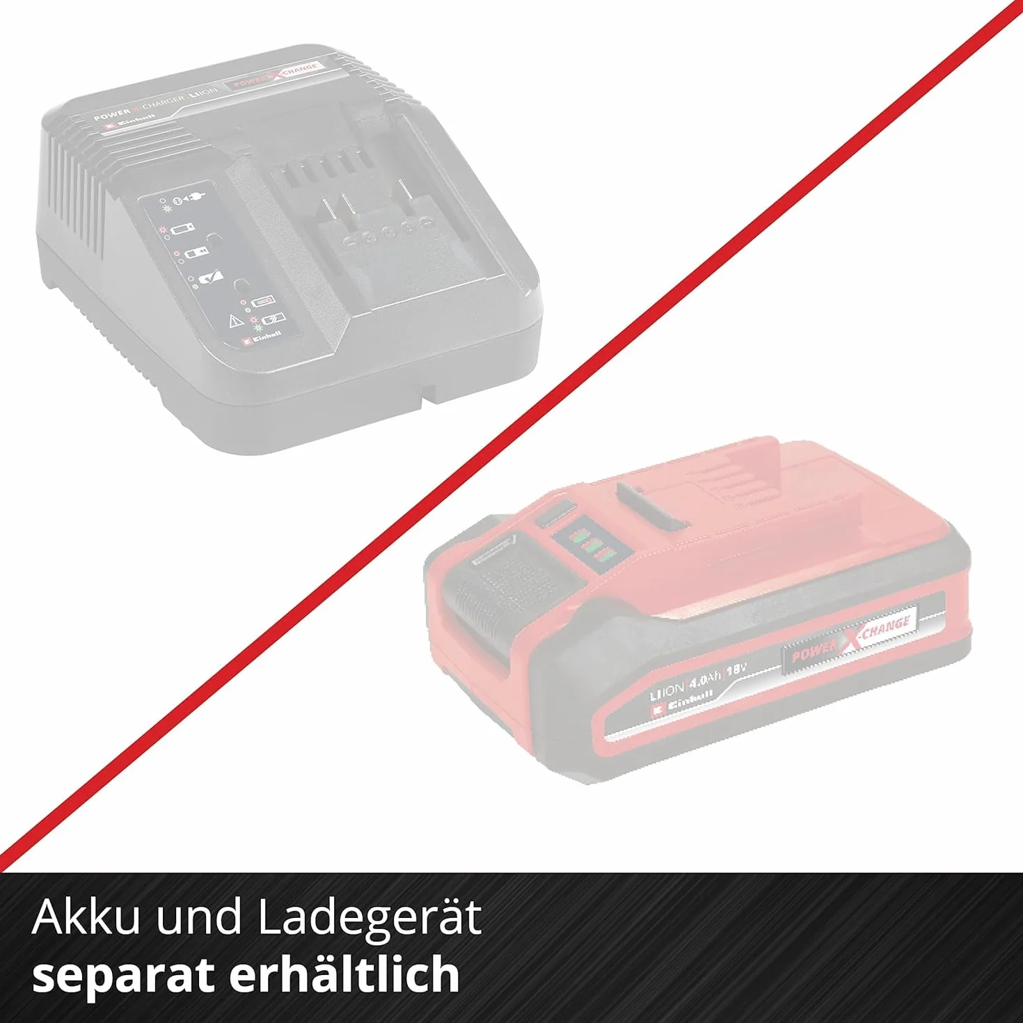 Einhell Akku-Rasenmäher GE-HM 18/38 Li - Solo Power X-Change (Li-ion, 18V, kugelgelagerte Mähspindel mit 5 präzisionsgeschliffenen Stahlmessern, ohne Akku und Ladegerät)