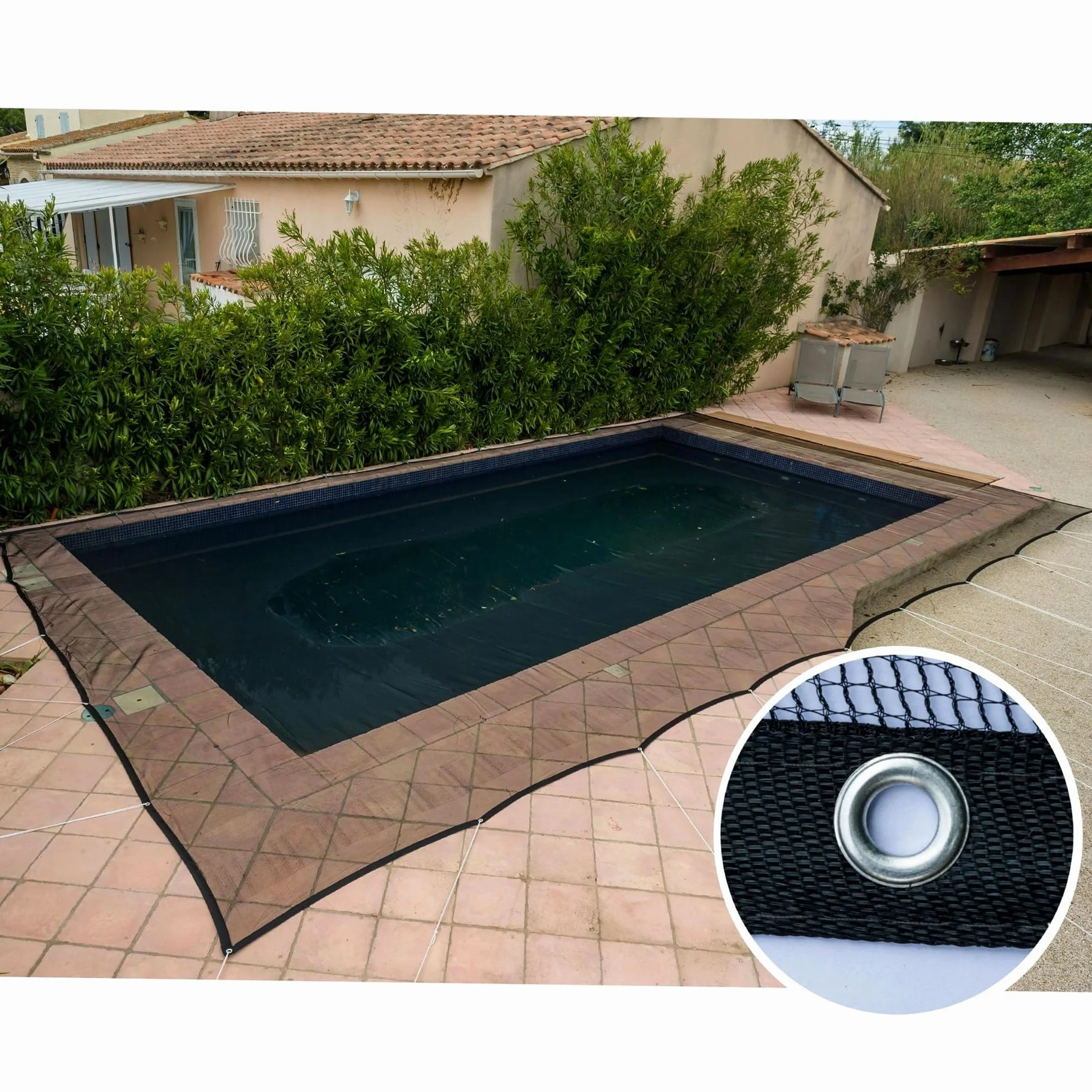 WERKA PRO Schutznetz Pool 100g/m2 4 x 6 m