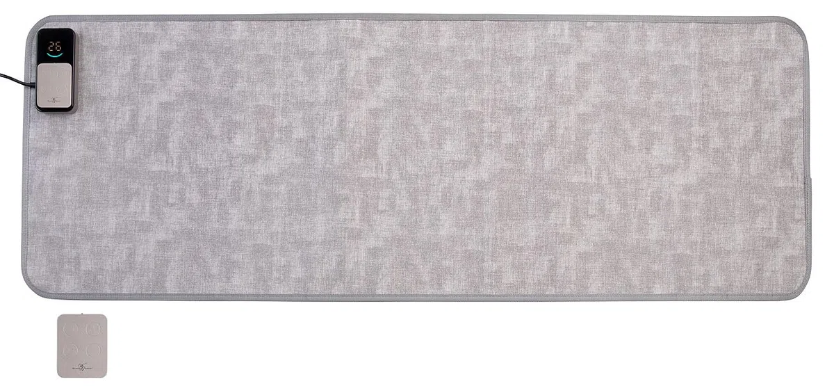 Heizmatte: Heizteppich mit 150 x 50 cm, 7 Temperaturstufen und Timer (Infrarot Teppich, Infrarot Heizteppich, Hund)