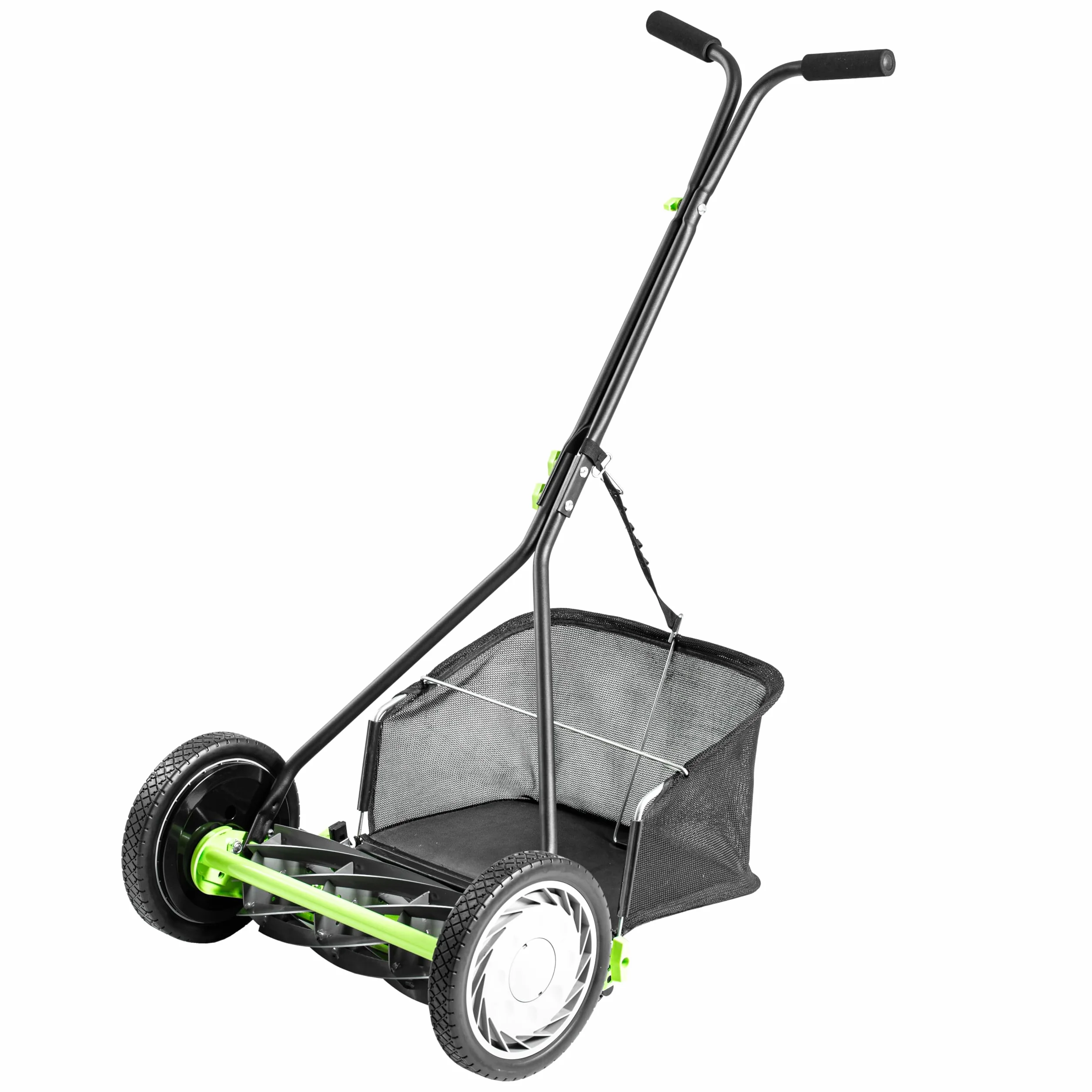 Earthwise Spindelmäher 916-16EWG - 16" mit Fangkorb mit 9 Messern, Schwarz
