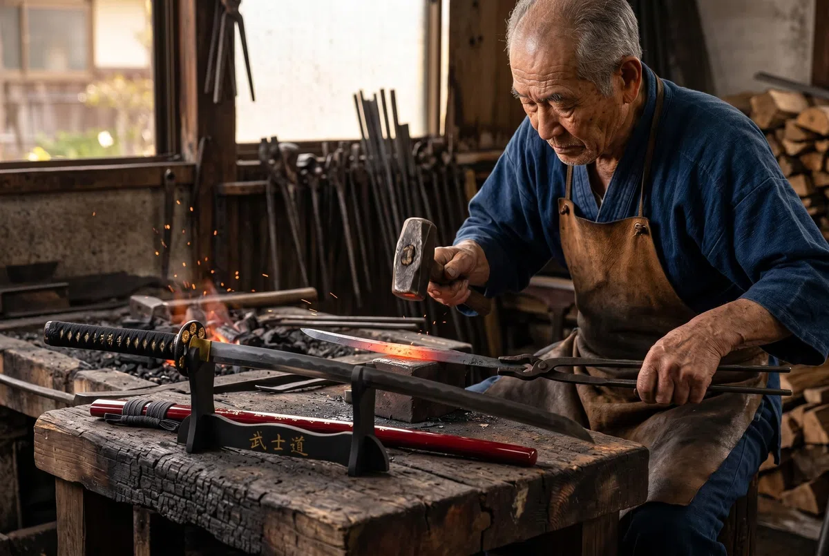 Lange Machete Katana Rot Schwert Scharf Echt Zum Training Metall Stahl 1045 Handgravierte Scheide Samurai 100% Handarbeit nur für Erwachsene - 18 Jahre erforderlich DS034