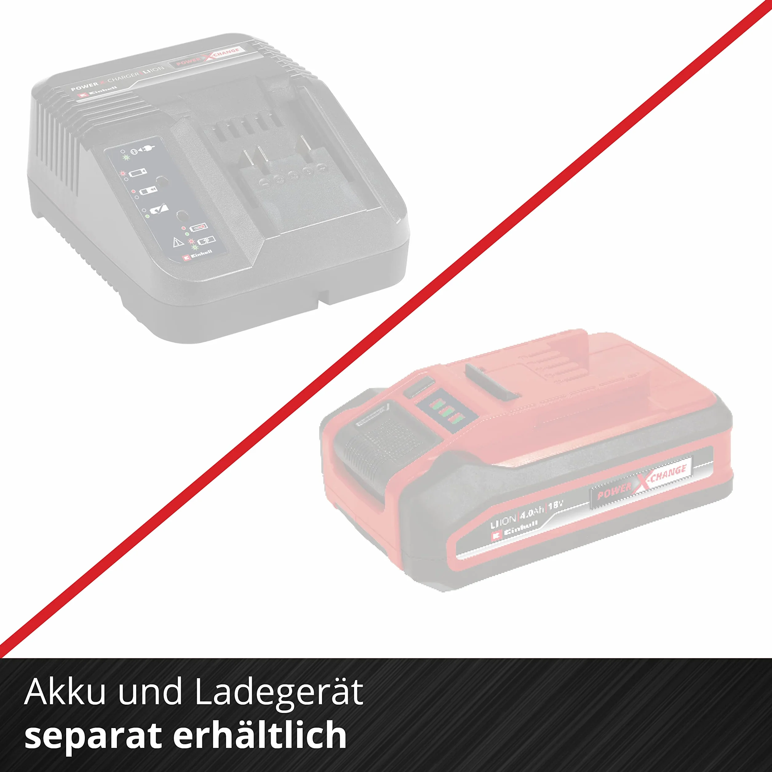 Einhell Akku-Rasenmäher GE-cm 36/48 Li M-Solo Power X-Change (36 V, 48 cm Schnittbreite, bis 1000 m², Brushless, Mulchrasenmäher, 30-75 mm Schnitthöhe, ohne Akku)