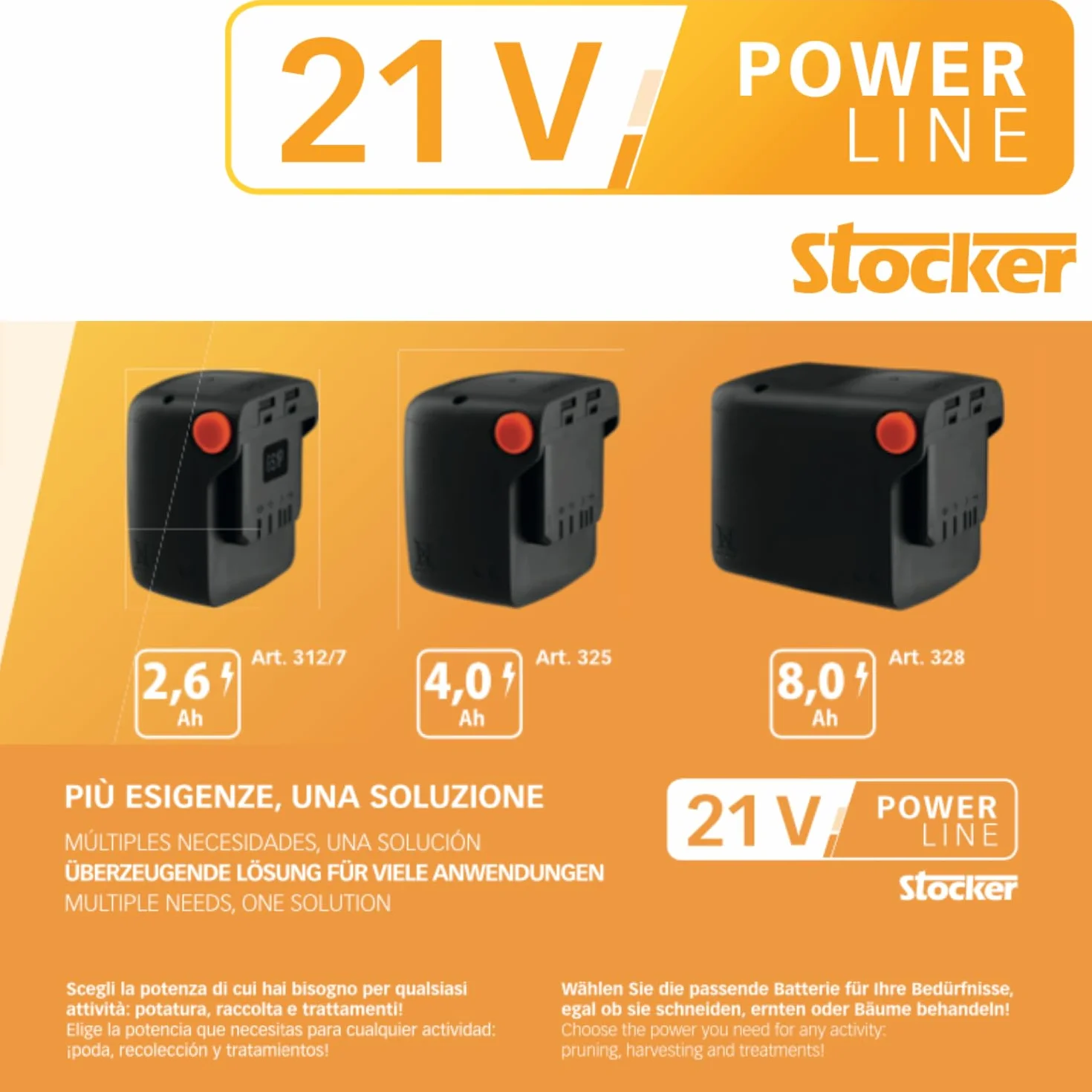 STOCKER - Ergomist elektrische Rückenspritze 20 L 21 V