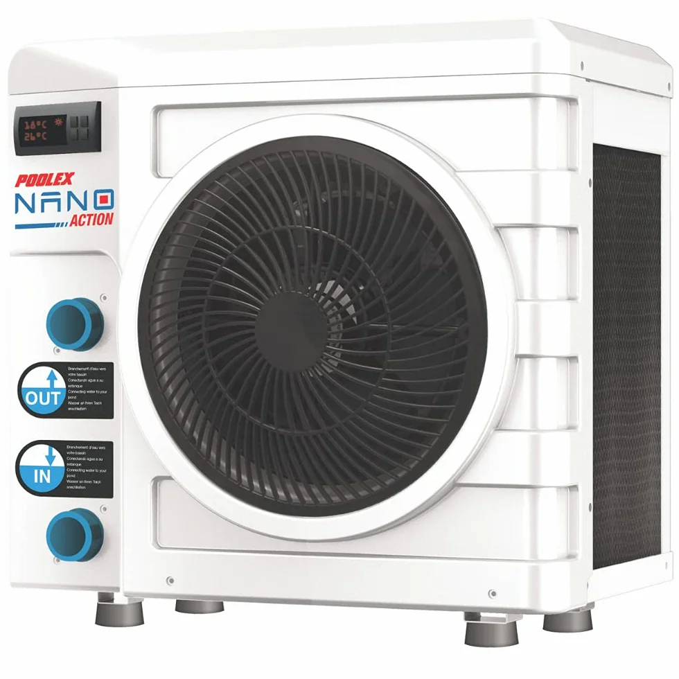 N NETSPA Poolex Nano Action 3 Poolstar PC-Nano-A3 – Wärmepumpe für kleine Aufstellpools – Verbrauch von 600 W – Volumen des Beckens von 10 bis 21 m³, Weiß, Kind