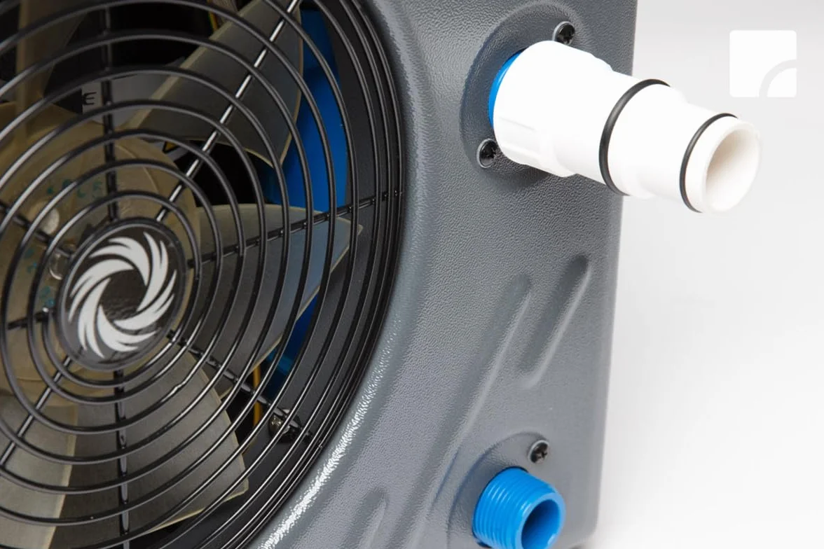 STEINBACH Wärmepumpe Mini – 049275 – Automatische Wärmepumpe für Pools bis 20.000 l – Mit LED-Display und integriertem Durchflusssensor