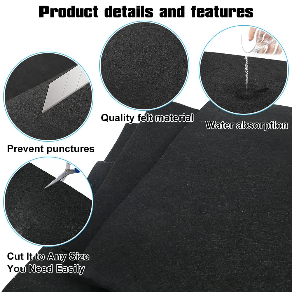 Pool Bodenplane Pool Schutzmatten 4m Durchmesser Pool Unterlage passend für Flache Pools oberirdische Schwimmbäder Schutz, reißfest