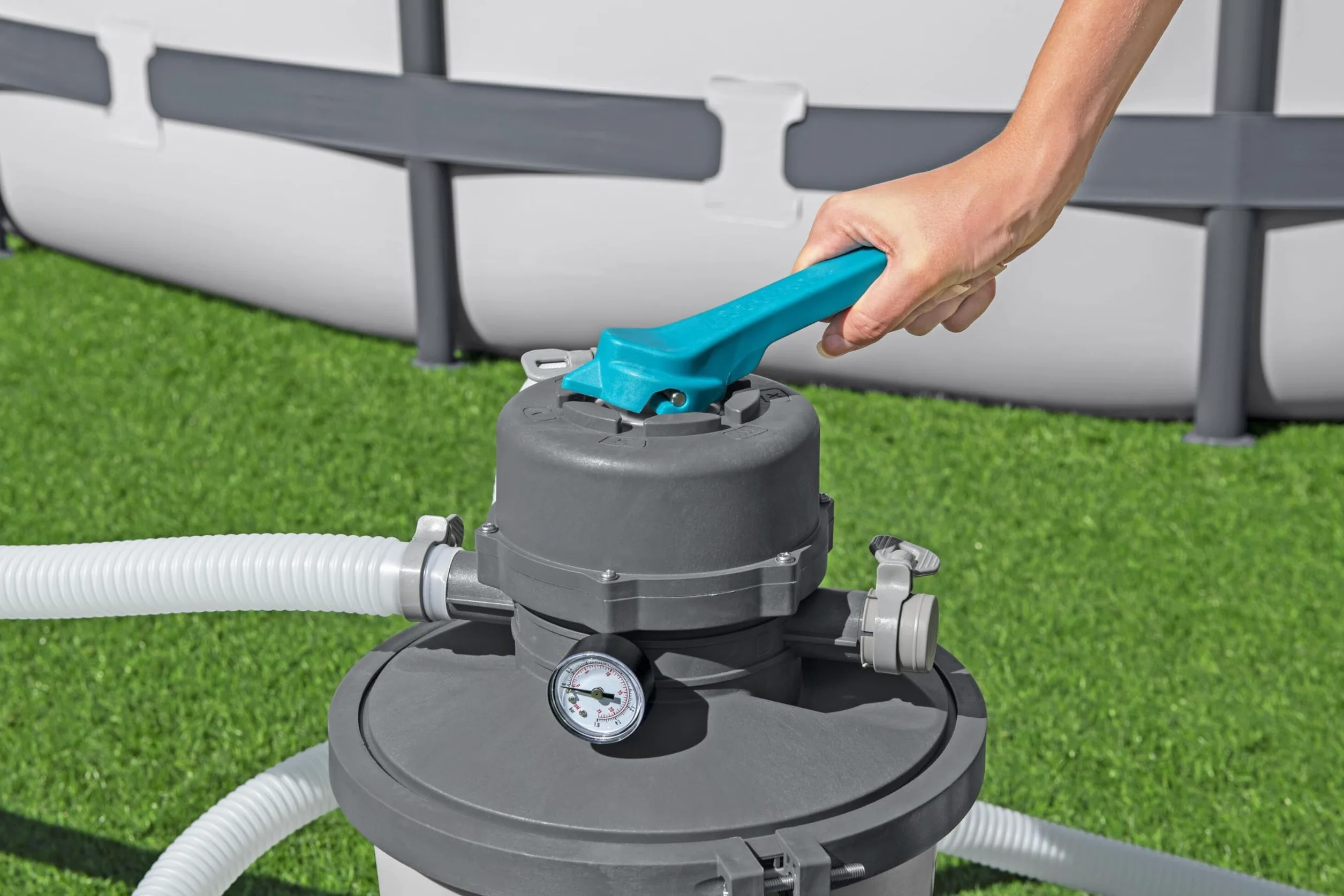 Bestway 58515-7 Sandfilterpumpe 3596 L, grau