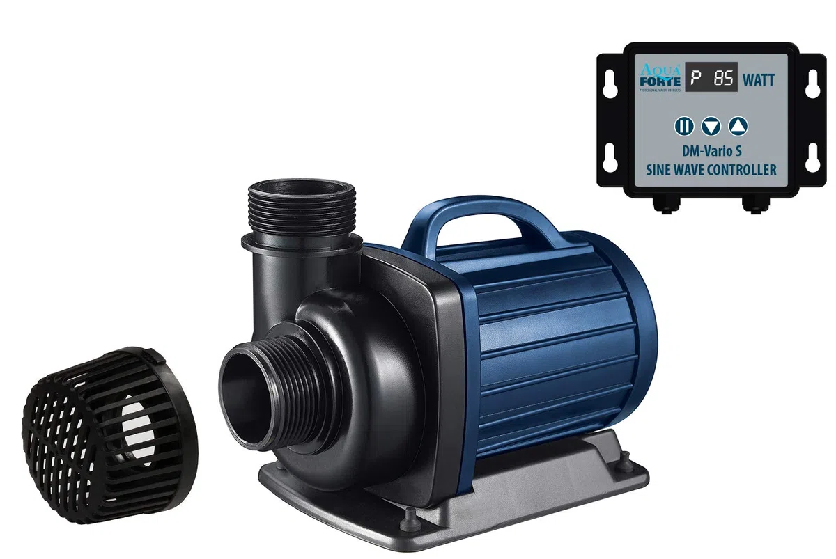 AquaForte DM-22000 Vario S Teichpumpe 70-200W 22000 l/h 7,5m Förderhöhe externer Controller