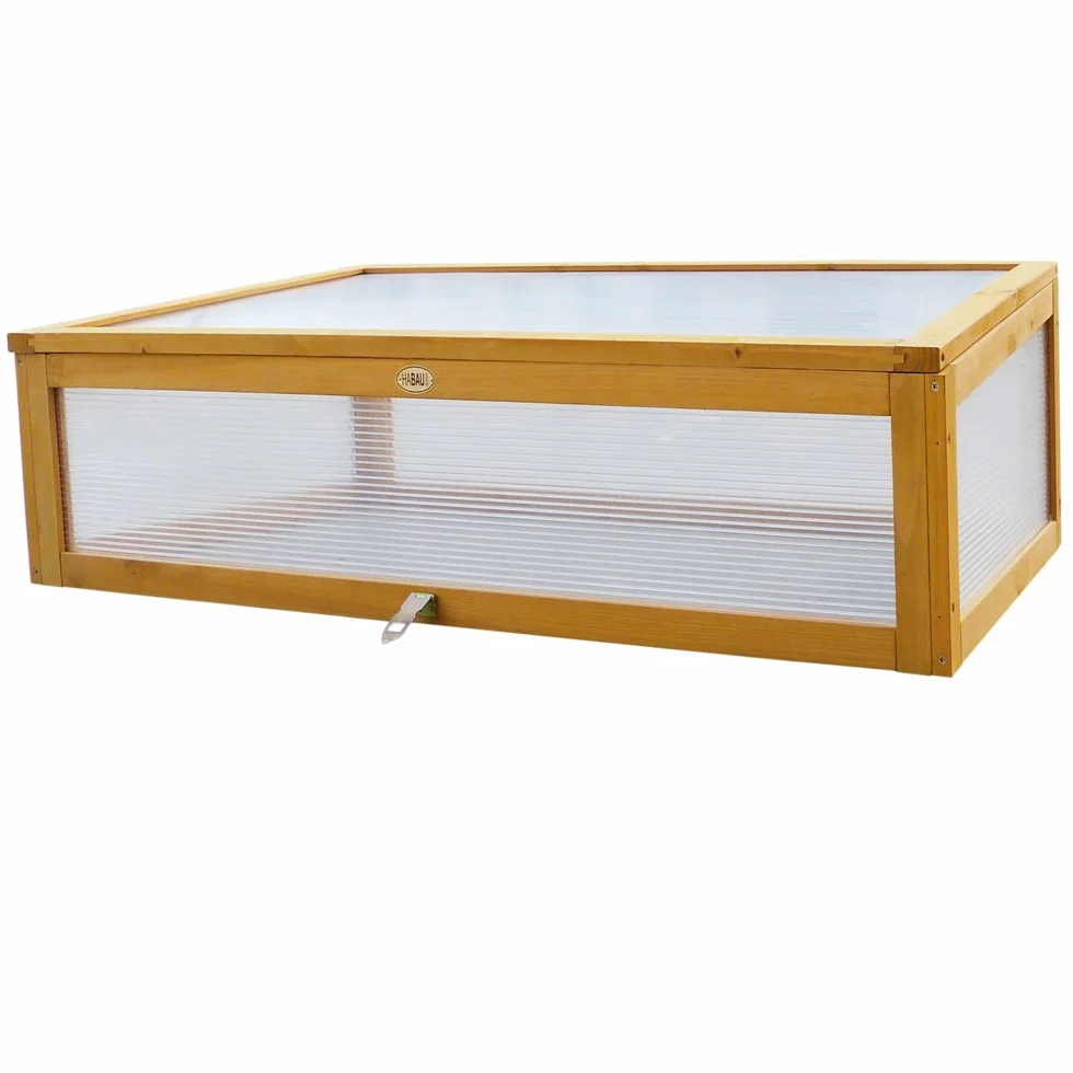 Habau 2855 Frühbeet Aufsatz für Habau Hochbeet, 115 x 53 x 32 cm, Gelb
