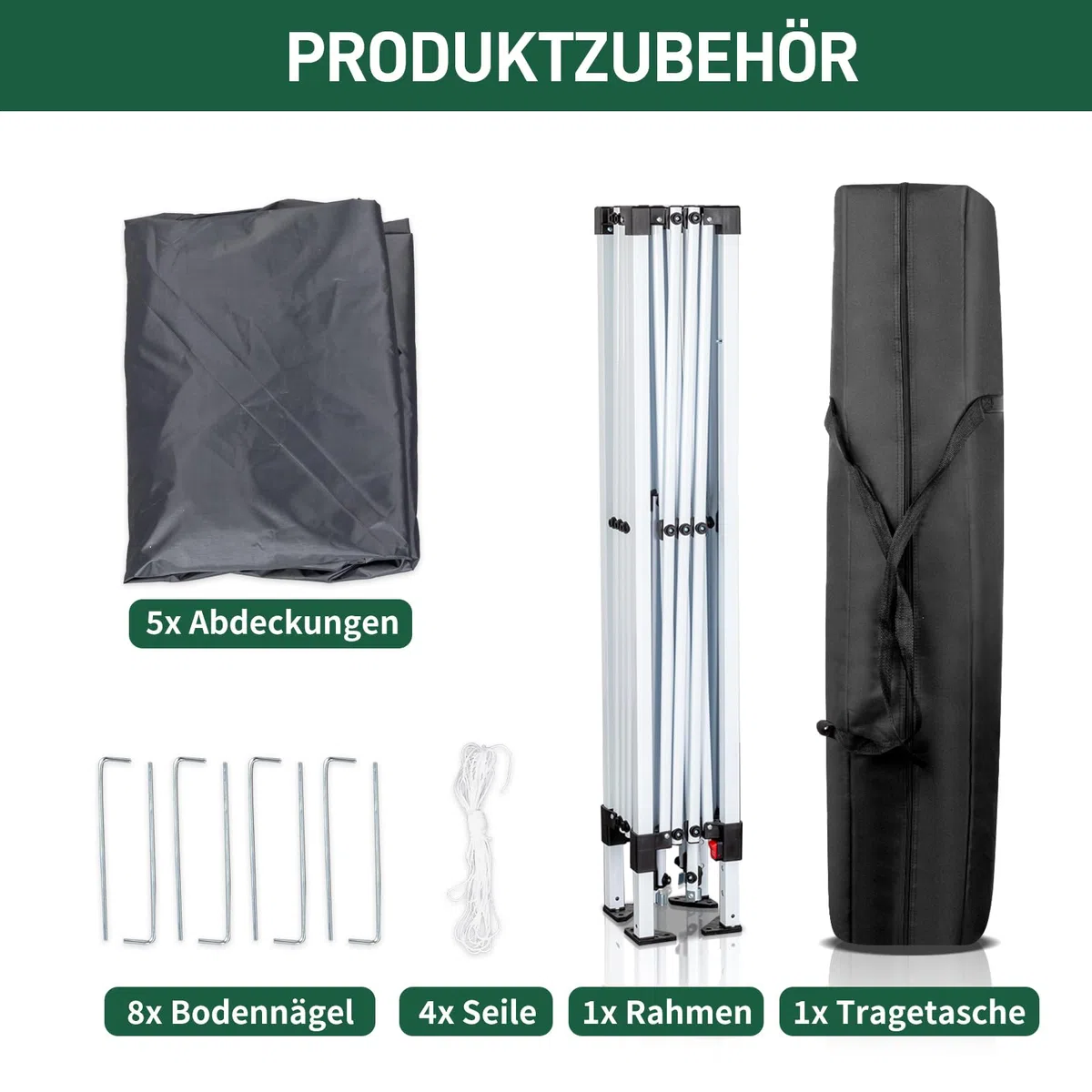 LEADZM Pavillon 3x3m,Pop-up Faltpavillon,Wasserdichter,Winterfest,Höhenverstellbar,UV Schutz 50+,Stahlrahmen,fur Garten,Party,Camping,Outdoor,mit 4 Seitenteilen,Dunkelgrau