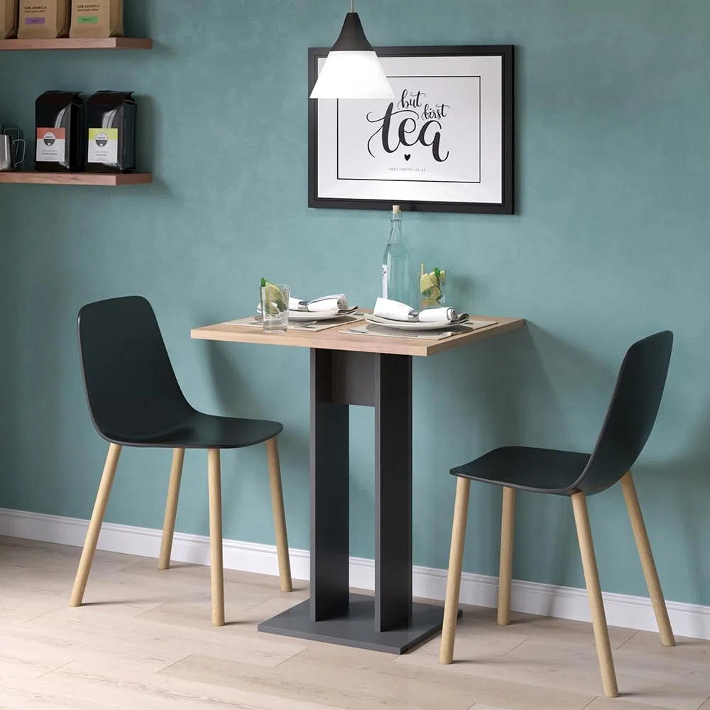 Vicco Esstisch Repose, Anthrazit, 65 x 65 cm, geeignet als platzsparender Einzeltisch für kleine Räume