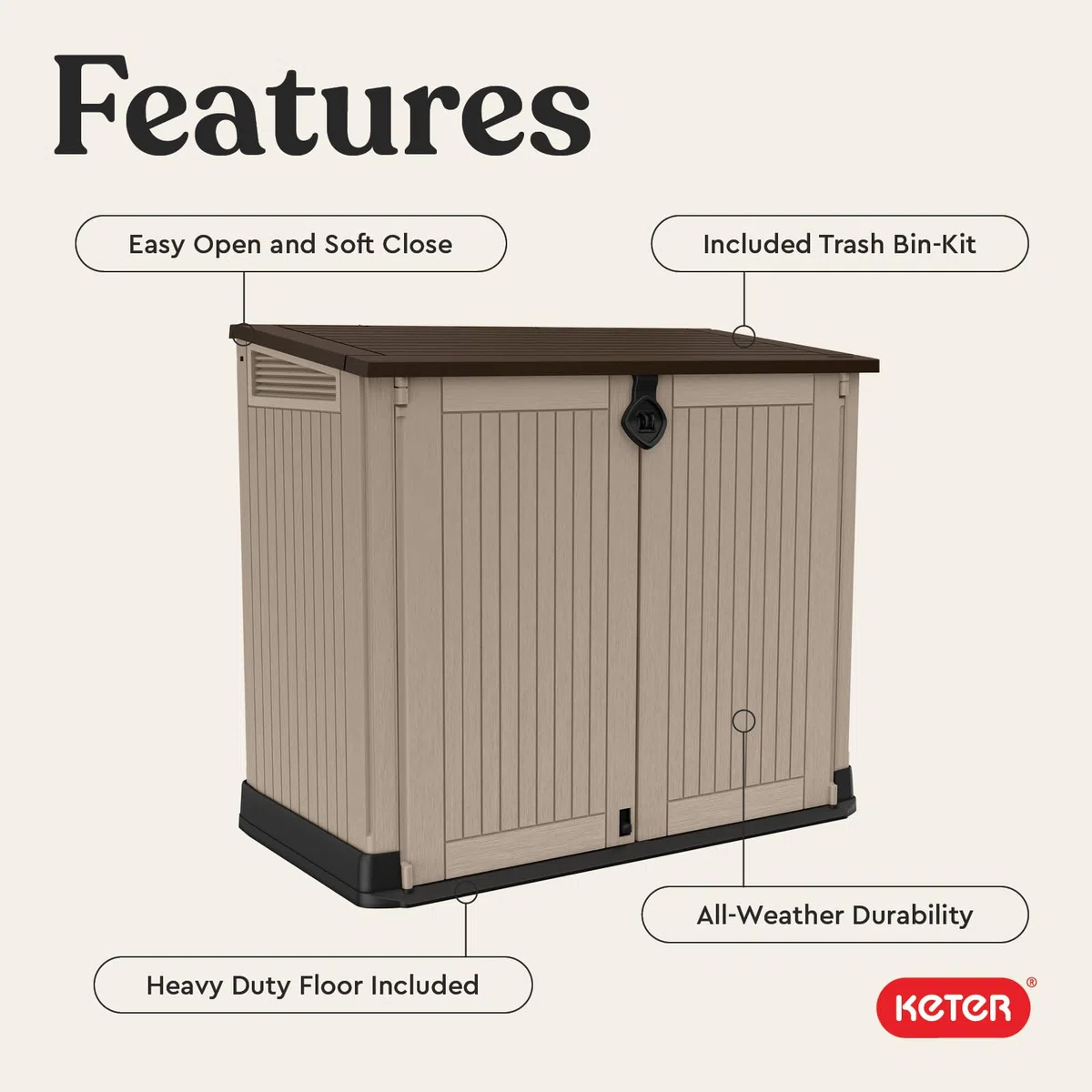 Keter Store it Out Midi 132x71,5x113,5 cm