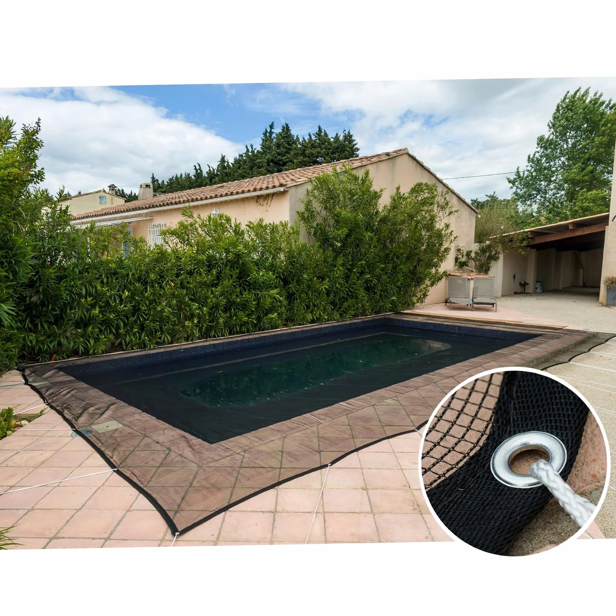 WERKA PRO Schutznetz Pool 100g/m2 4 x 6 m
