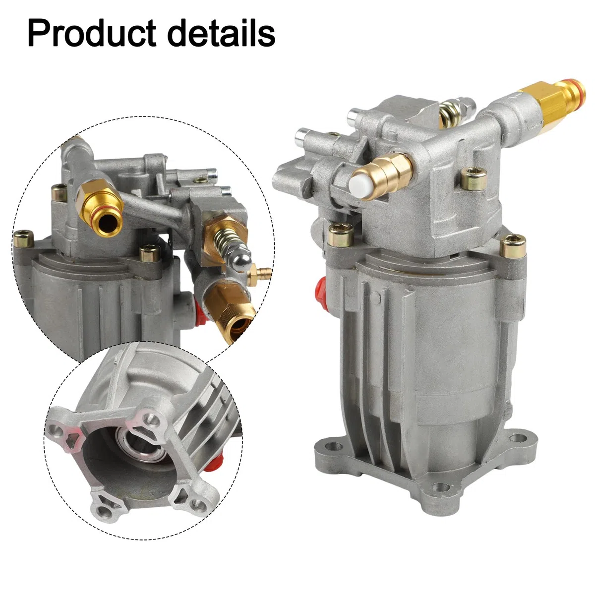 Schaft Horizontale Hochdruckreiniger-Pumpe, 400–2750 PSI bei 2,2–2,4 GPM Ersatzpumpe für Hochdruckreiniger, Hochdruckreiniger-Pumpe für Gasreiniger kompatibel mit KARCHER, Honda
