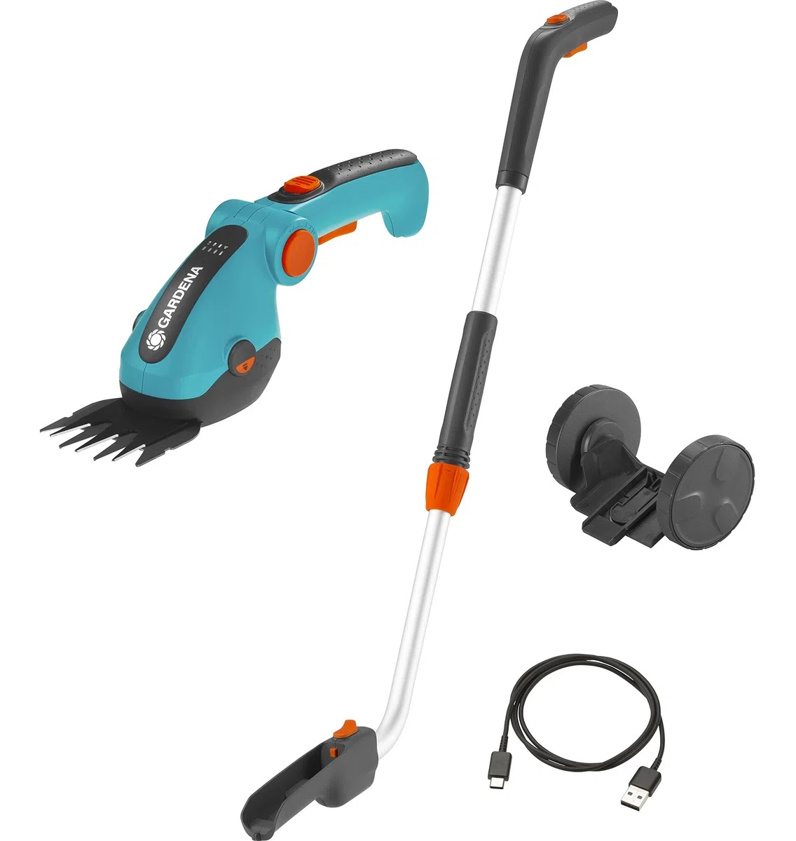 Gardena Set Akku-Grasschere ComfortCut Li & combisystem-Rasenkantenstecher