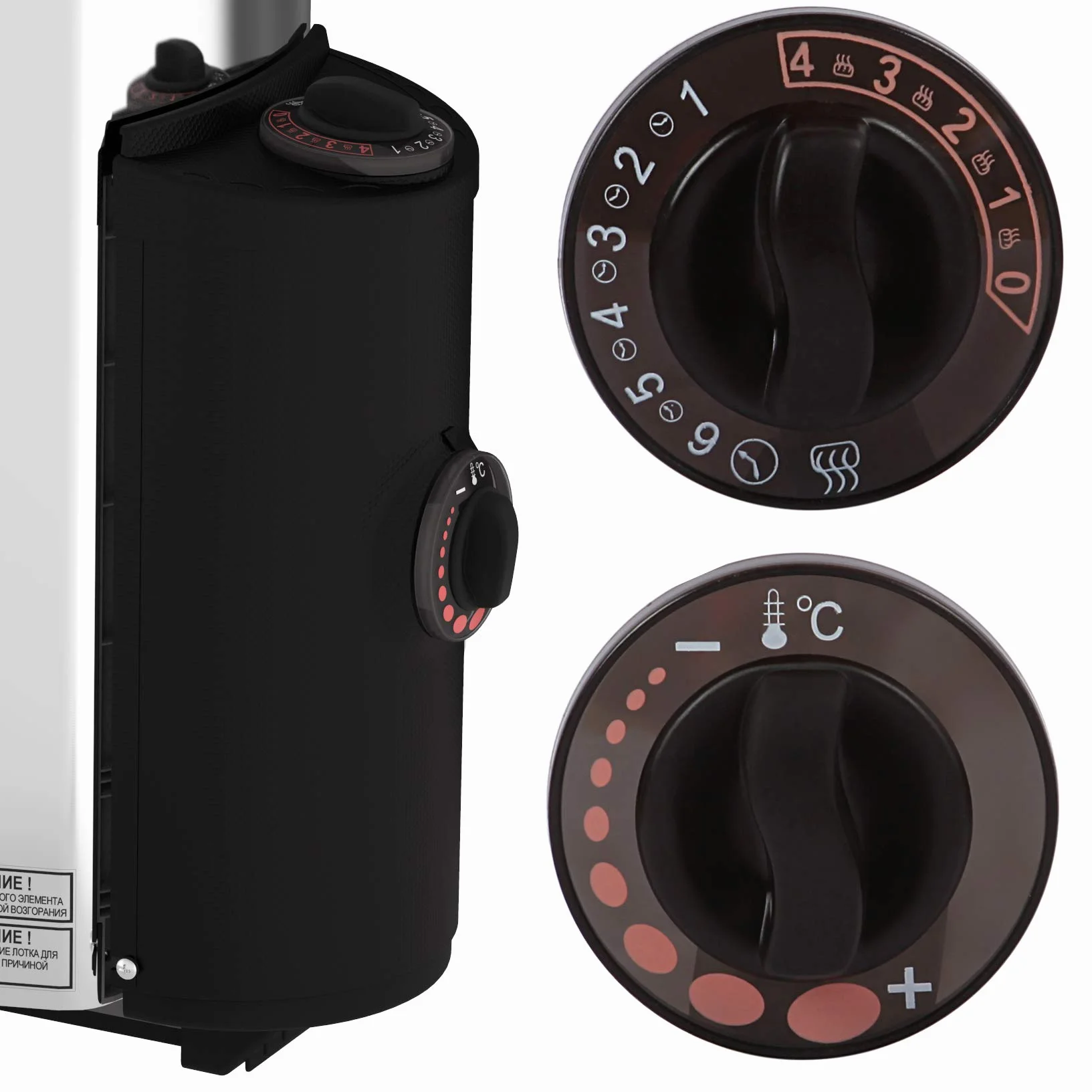 Sawo MINI/Mini X NB Trendline Sauna Warmwasserbereiter 3.6 KW; mit integriertem Control Einheit: Thermostat und Timer; 230 V 1 N oder 400 V 2 N; Wandmontage Installation