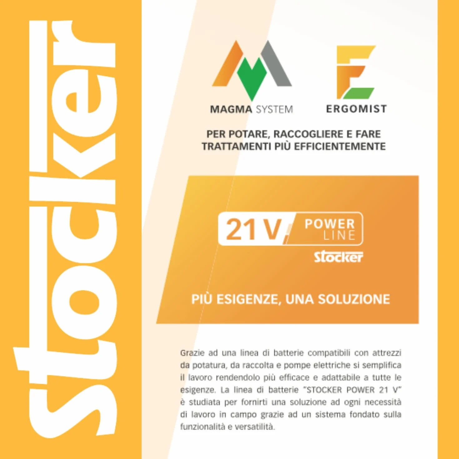 STOCKER - Ergomist elektrische Rückenspritze 20 L 21 V