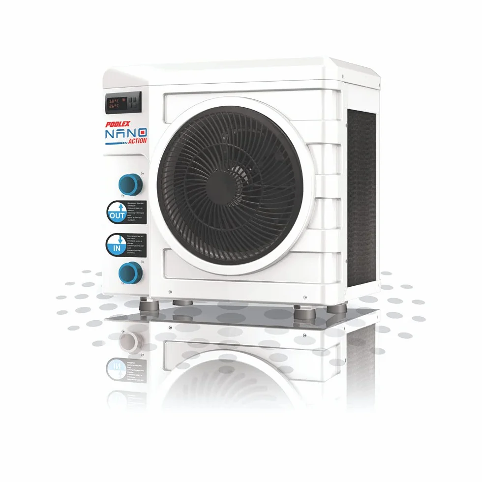N NETSPA Poolex Nano Action 3 Poolstar PC-Nano-A3 – Wärmepumpe für kleine Aufstellpools – Verbrauch von 600 W – Volumen des Beckens von 10 bis 21 m³, Weiß, Kind