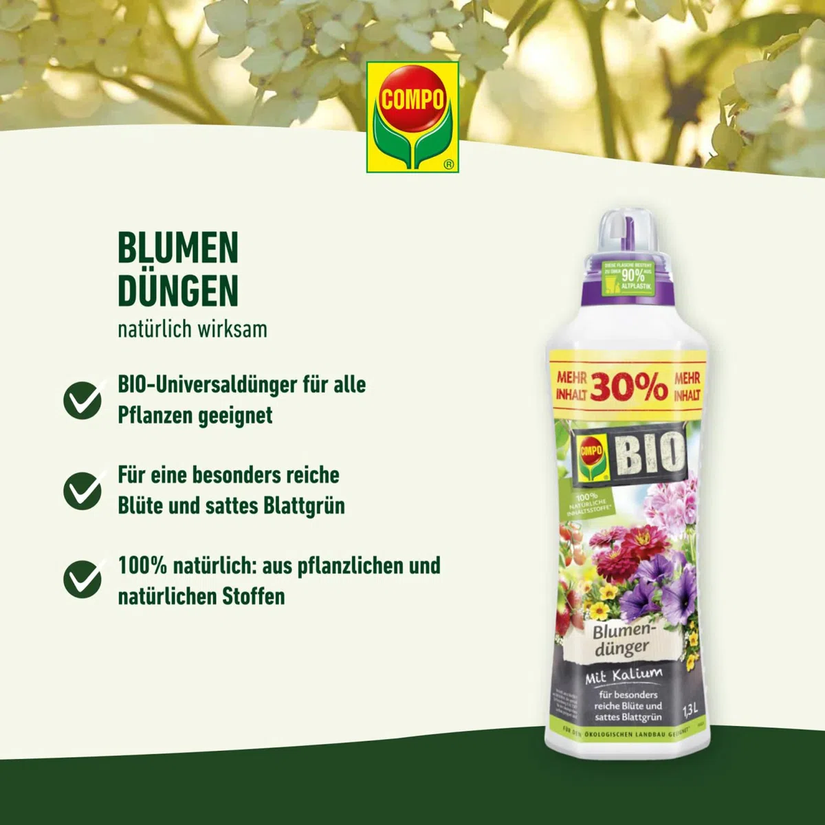 Compo Bio Blumendünger 1,3l