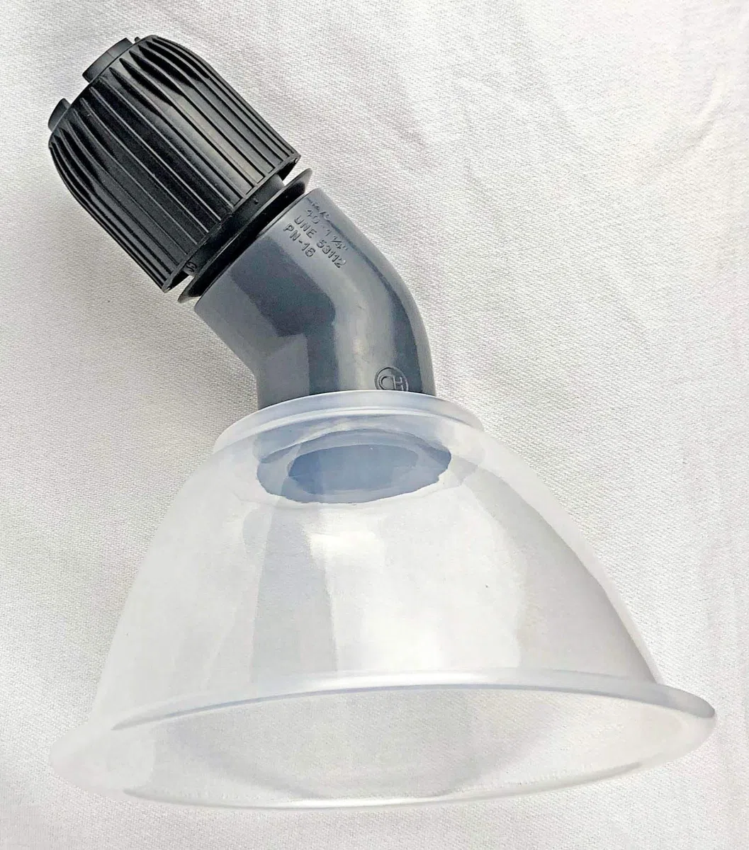 Mulmsauger Saugglocke Saugtrichter Schlammsauger Teichreiniger für Saugrohr 28-37mm